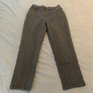 Lauren Jeans Co. Ralph Lauren Jeans Womens 10 Charcoal High Rise‎ Straight Denim